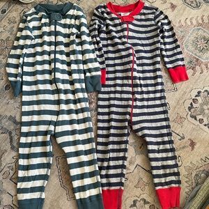 Two Hanna Andersson Zip Front Jammies